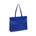 Saco de asas compridas de non-woven com fole 80 g/m2 Fifth Avenue XL cor azul primeira vista