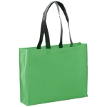 Saco non-woven de cor viva, resistente 9 kg 100 g/m2 Black Handle cor verde