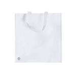 Saco de non-woven antibacteriano Shopper Antibacterial cor branco primeira vista