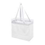 Sacos tote transparentes com controlo de segurança Transparent cor branco