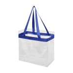 Sacos tote transparentes com controlo de segurança Transparent cor azul real