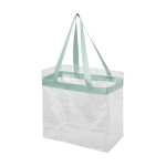 Sacos tote transparentes com controlo de segurança Transparent cor verde menta