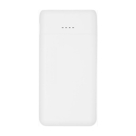 Powerbanks personalizados de bolso com duas portas 5.000 mAh USB Heroe cor branco segunda vista frontal