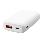 Powerbank corporativo compacto com carga rápida 10.000 mAh Heroe Pro cor branco