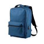 Mochila com bolso antirroubo e RFID para portátil de 15'' University cor azul primeira vista