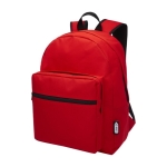 Mochila reciclada colorida personalizada Escolar Master cor vermelho