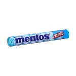 Pastilhas de menta com embalagem com logo Mentos Candy Roll Menta cor azul