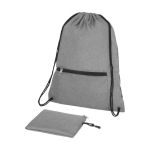 Saco-mochila com efeito marmoreado resistente até 5 kg rPET Unique cor cinzento segunda vista