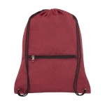 Saco-mochila com efeito marmoreado resistente até 5 kg rPET Unique cor vermelho-escuro segunda vista frontal