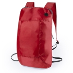 Mochila dobrável personalizada de poliéster 210D Light cor vermelho