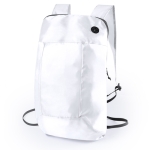 Mochila dobrável personalizada de poliéster 210D Light cor branco