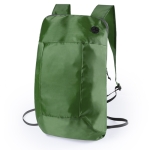 Mochila dobrável personalizada de poliéster 210D Light cor verde