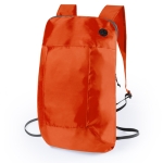 Mochila dobrável personalizada de poliéster 210D Light cor cor-de-laranja