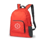 Mochila de viagem personalizada resistente dobrável de ripstop Compact cor vermelho primeira vista