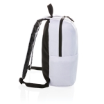 Mochilas de poliéster com logo para uso diário Everyday cor branco terceira vista