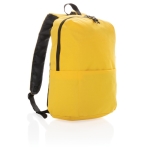 Mochilas de poliéster com logo para uso diário Everyday cor amarelo