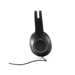 Auriculares com faixa de cabeça ajustável com microfone lateral Max cor cinzento primeira vista