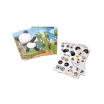 Conjunto de autocolantes de animais para crianças Jogo Animal Stickers cor branco