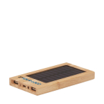 Bateria de bambu com painel solar 4.000 mAh Powercard Solar Bamboo vista principal