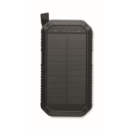 Bateria externa personalizada com carga solar 8.000 mAh Adventure cor preto sétima vista