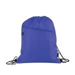 Mochila de cordão reciclada com fecho de correr Climate rPET cor azul