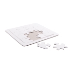 Puzzle de 16 peças para personalização digital Piz cor branco