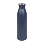 Garrafa térmica personalizada com tampa de borracha 500ml Trendy cor azul