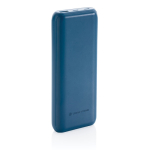 Powerbank de longa duração e carga rápida de 20.000 mAh Pasadena cor azul