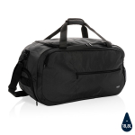 Saco de viagem e desporto reciclado com grande abertura Swiss Peak cor preto