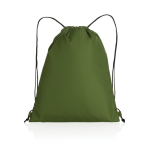 Saco-mochila leve e reciclado com AWARE Urban Recycled Elegant cor verde-escuro terceira vista