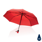 Guarda-chuva pequeno anti-vento dobrável em RPET ø97 Windproof cor vermelho