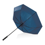 Guarda-chuva automático grande eco desenho a duas cores ø120 RPET Bicolor cor azul-marinho terceira vista