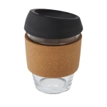 Copo de vidro com pega de cortiça de 360ml Takeaway Cork Grip cor preto segunda vista