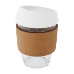 Copo de vidro com pega de cortiça de 360ml Takeaway Cork Grip cor branco segunda vista