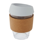 Copo de vidro com pega de cortiça de 360ml Takeaway Cork Grip cor cinzento segunda vista