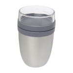 Lancheira térmica personalizada 700ml MEPAL Ellipse Breakfast cor prateado