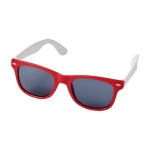 Óculos de sol com logo bicolor com hastes brancas White Temples cor vermelho