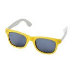 Óculos de sol com logo bicolor com hastes brancas White Temples cor amarelo