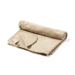 Manta polar de rPET com bolsa para a guardar de 200 g/m2 Rest rPET cor natural primeira vista