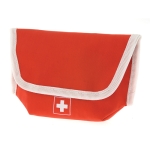 Kit de emergência com 17 acessórios e velcro Kit Emergency cor vermelho