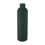 Garrafa térmica com logo de design moderno e acabamento mate 1L Spring cor verde-escuro