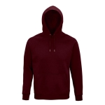 Sweatshirt unisexo ecológica com capuz 280 g/m2 Stellar cor bordeaux oitava vista