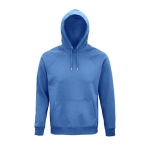 Sweatshirt unisexo ecológica com capuz 280 g/m2 Stellar cor azul