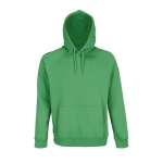 Sweatshirt unisexo ecológica com capuz 280 g/m2 Stellar cor verde