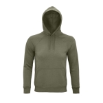 Sweatshirt unisexo ecológica com capuz 280 g/m2 Stellar cor caqui nona vista