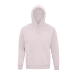 Sweatshirt unisexo ecológica com capuz 280 g/m2 Stellar cor rosa pastel