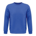 Sweatshirt unisexo de materiais ecológicos 280 g/m2 SOL'S Comet cor azul real terceira vista