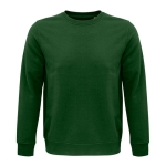 Sweatshirt unisexo de materiais ecológicos 280 g/m2 SOL'S Comet cor verde-escuro vista conjunto