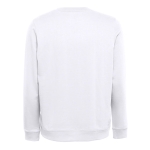 Sweatshirt em lã italiana em algodão e poliester 240 g/m2 THC Colombo cor branco segunda vista