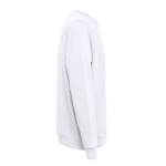 Sweatshirt em lã italiana em algodão e poliester 240 g/m2 THC Colombo cor branco terceira vista